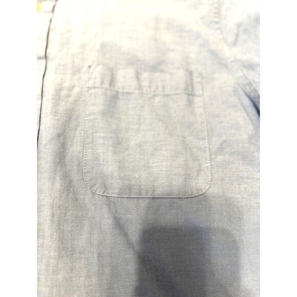 St. John’s Bay Button Down Shirt Men’s XL Worry Free Blue Short Sleeve Casual - Picture 5 of 5